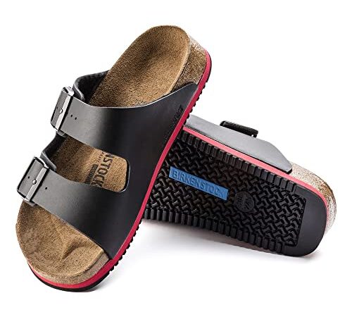 Birkenstock 230114-42-normales Fu▀sbett Superlauf-Schuh Arizona Birko-Flor red/black Gr. 42 - normales Fu▀bett