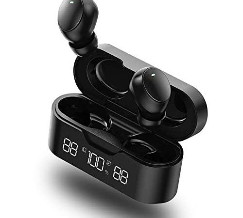 Bluetooth Kopfhörer In Ear mit Mikrofon, Kabelloses Kopfhörer kabellos mit Berührung 30H Spielzeit,DeepBass Noise Cancelling Wasserdichter mit,IPX7 Ideal zum Laufen, oder Reisen