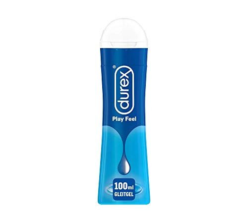 Durex, Play Feel Gleitgel auf Wasserbasis – Leichtes seidiges Gleitmittel für gefühlsechtes Empfinden, Transparent, 100 ml (1er Pack)