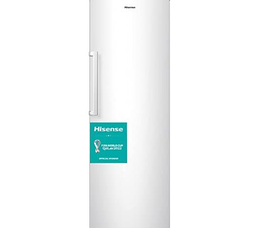 Hisense FV306N4CW2 Gefrierschrank/ Eiswürfelbereiter/ TotalNoFrost/ SuperFreeze/ Türalarm/ Multiflow 360°/ BigBox/ 174,6 cm/ Gefrierteil 254 l/ 43 dB/ 239 kWh/ Jahr/ weiß