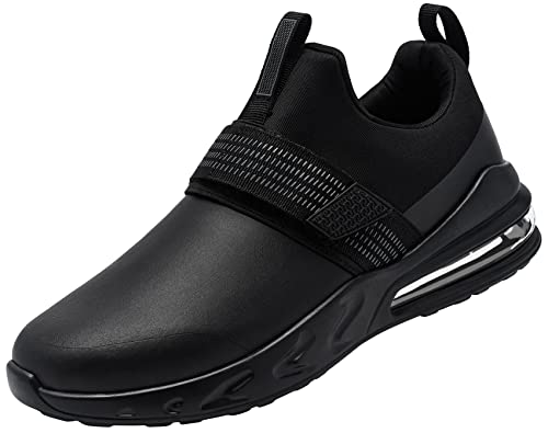 LARN SAFETY Kochschuhe Herren Wasserfest Arbeitsschuhe OHNE-Stahlkappe SRC rutschfeste Küche Schuhe Männer Luftkissen Dämpfung Sportlich Berufsschuhe 42.5EU