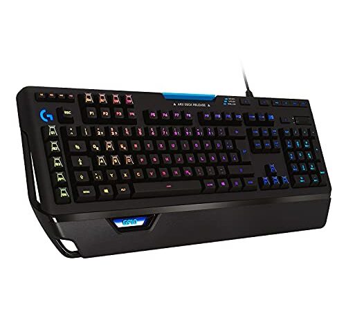 Logitech G910 Orion Spectrum mechanische Gaming-Tastatur, Taktile Romer-G Switches, RGB-Beleuchtung, 9 Programmierbare G-Tasten, Anti-Ghosting, ARX-Zweitbildschirm Feature, Deutsches QWERTZ-Layout