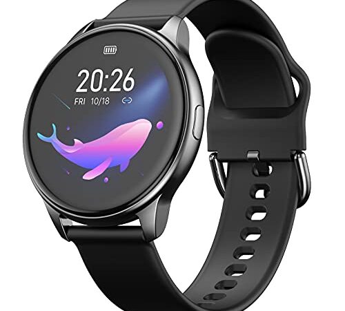 moreFit Smartwatch für Damen Herren,1.3 Zoll HD Colour Display Fitnessuhr Sportuhr Fitness Tracker mit 17 Trainingsmodi Herzfrequenz Sleep Monitor Schrittzähler Smart Watch für iOS und Android