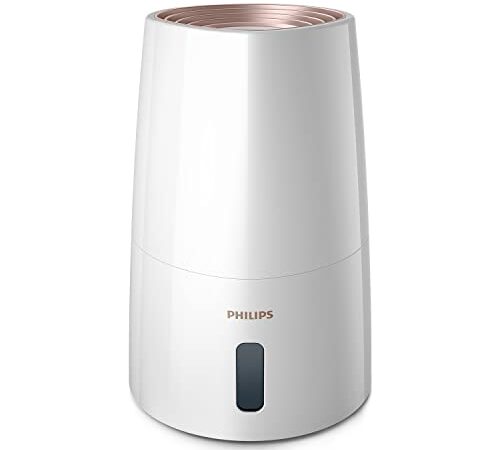 Philips Series 3000 Luftbefeuchter – für Räume bis 45 m², NanoCloud-Technologie, 3 Geschwindigkeitsstufen, Sleep-Modus, 3-Liter-Tank (HU3916/10)