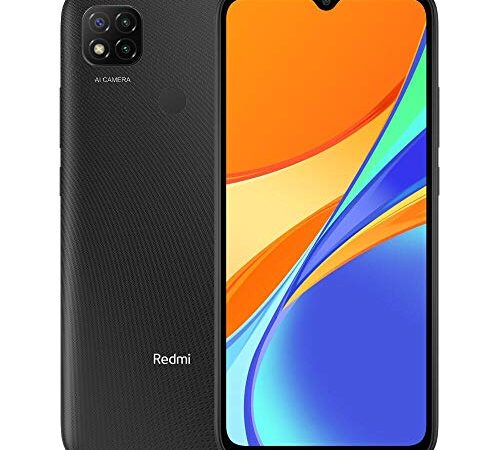 Xiaomi Redmi 9C Smartphone 3GB 64GB 6.53" HD+ Dot Drop display 5000mAh (typ) AI Face Unlock 13 MP AI Triple Kamera Grau