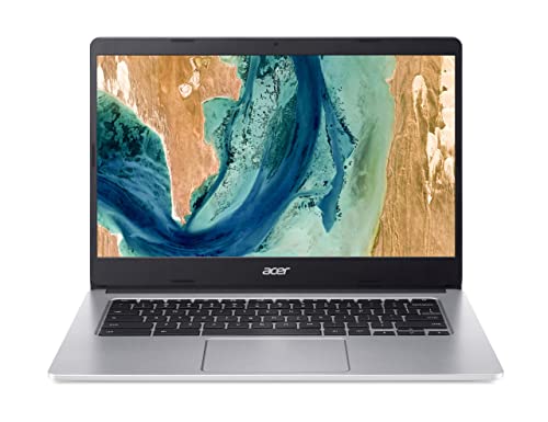 Acer Chromebook 314 (CB314-2HT-K4FZ) Laptop | 14" FHD Touch-Display | MediaTek Octa-Core ARM Cortex A73/A53 (MT8183) | 8 GB RAM | 128 GB eMMC | Mali-G72 MP3 GPU | Google ChromeOS | silber